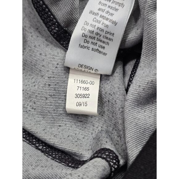 Athleta Leggings Womens Sz Small Charutanga Cropped Black Ombré Capri Sweatpants - Picture 8 of 11